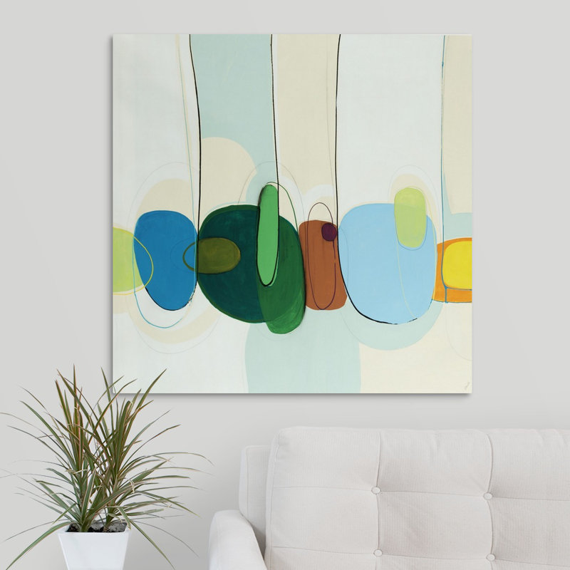 « bubbleed over », peinture sur toile, Toile tendue, H 30 po x l 30 po x P 1,25 po