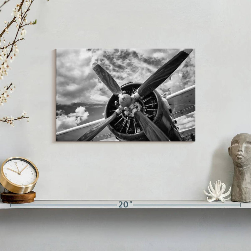 Mehar Monochrome Propeller, 8" H x 12" W