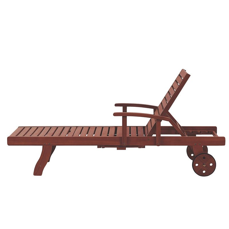Brodbeck 196cm Long Reclining Acacia Single Chaise