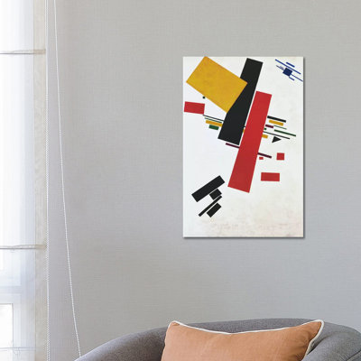 Dynamic Suprematism by Kazimir Severinovich Malevich - Wrapped Canvas Painting