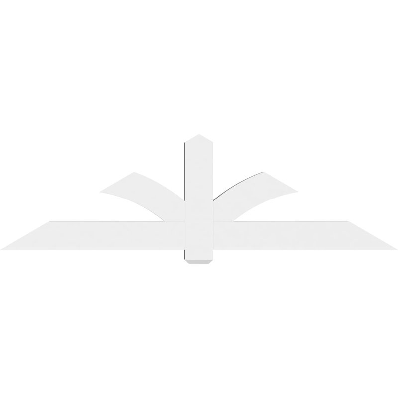 Support pour pignon en PVC Redmond, H 24,5 po x l 84 po (pas: 7/12), P 4 po x F 6 po