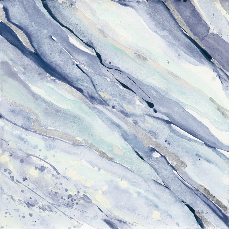 «Silver Springs I Cool» par Albena Hristova - impression sur toile tendue, H 12 po x l 12 po, Non, Toile tendue
