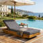 Outdoor Recliner with Water-Resistant Lounge Cushion-1666401057