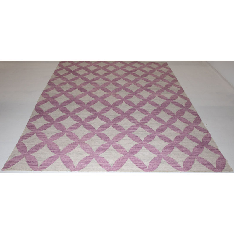 Geometric Area Rug in Purple