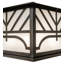 37" Square Seneca Chevron Mission Pier Mount