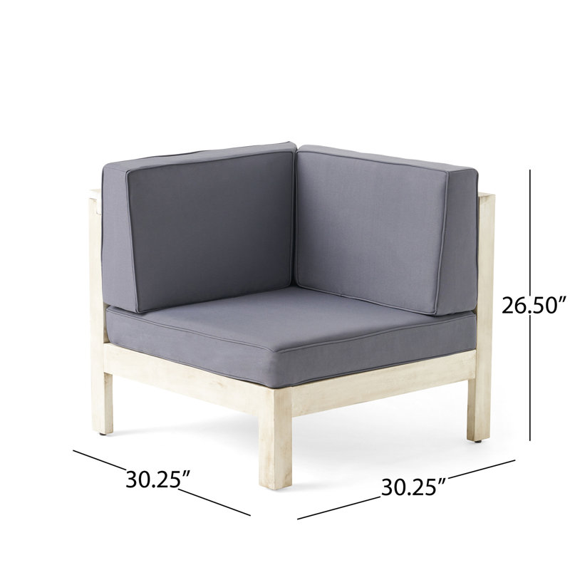 Chaise avec accoudoirs en bois gris R
