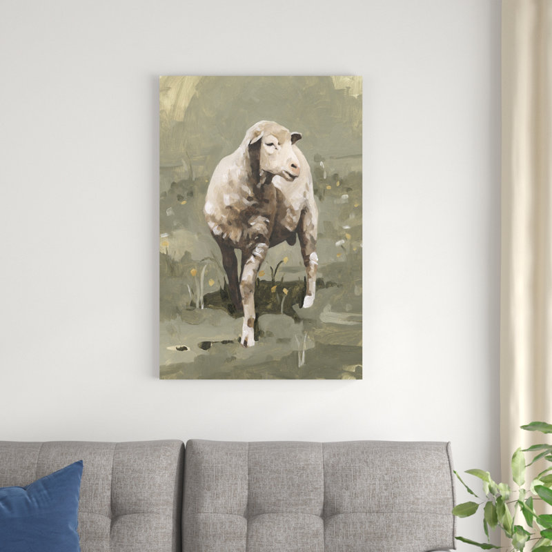 Spring Sheep I, H 36 po x l 24 po