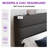 Full Size Platform Bed Frame with Upholstered Headboard and Wooden Slats, White-48915075-49291583