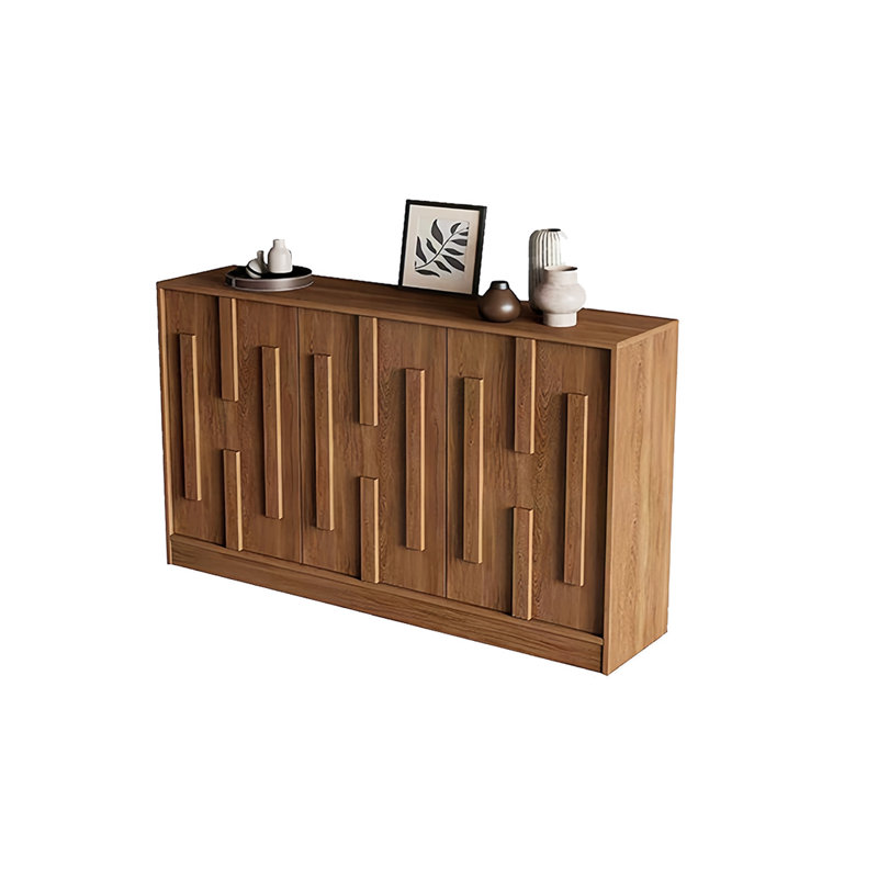 Meuble à chaussures marron de style squelette, 140 cm (55,12 po), 41.34" H x 43.31" W x 13.78" D