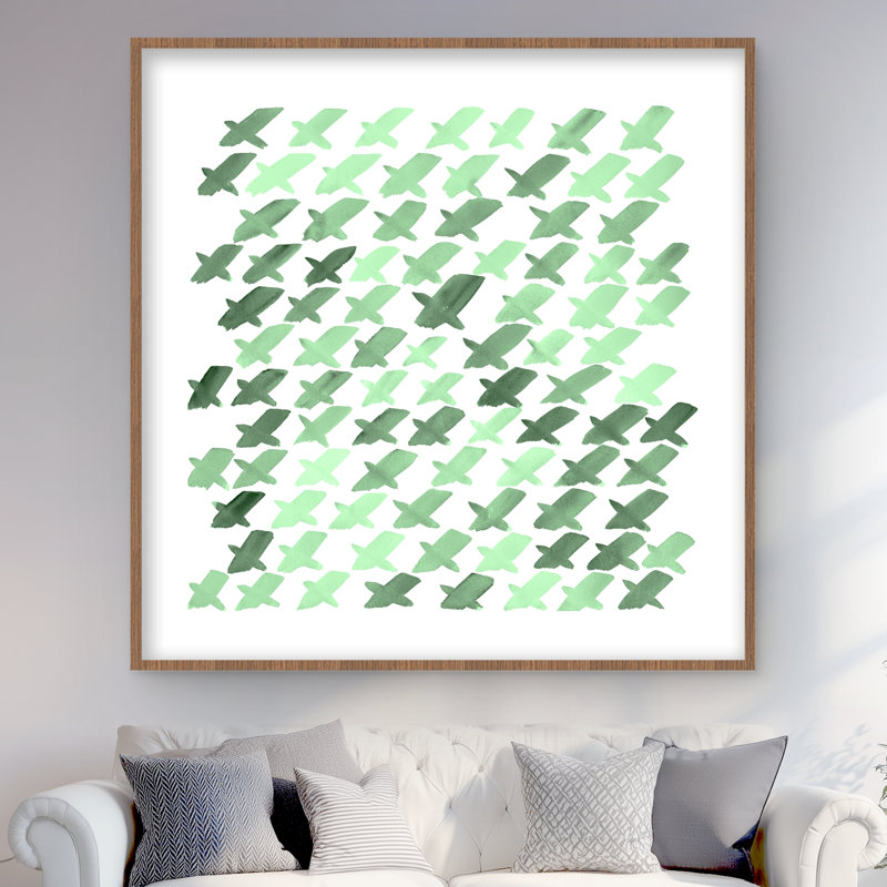 Motif vert x - Neo Mint Shapes