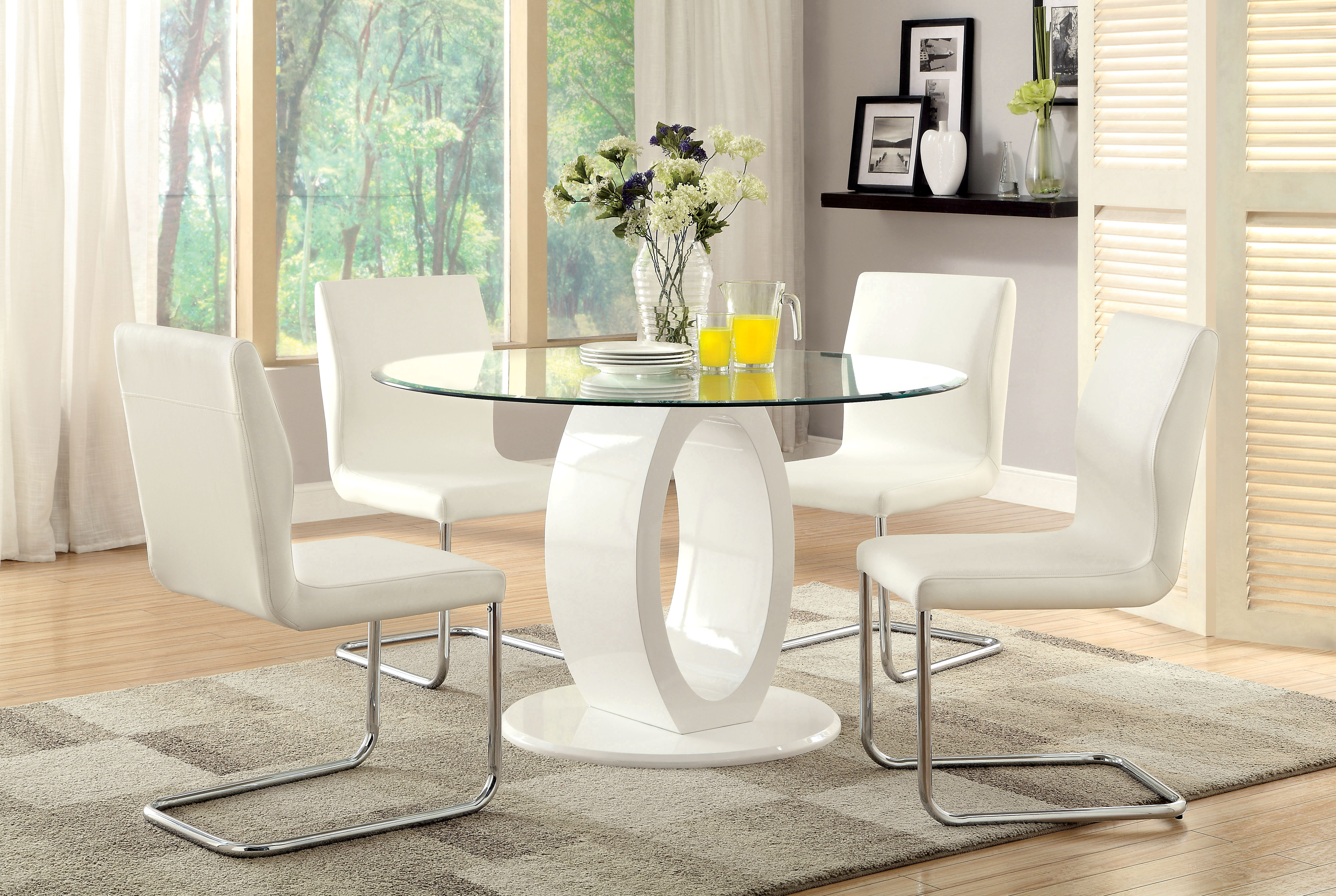 White 4 person dining table new arrivals