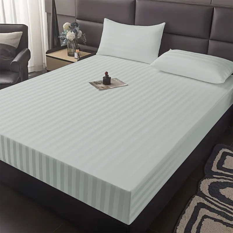 Microfiber Luxury 40cm Deep Fitted Sheet, Single (3'), Grey