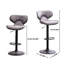 2, gris, base, fonction, siège de revêtement vieilli, l 17,74 po x P 21,14 po, H 34 po à 42,5 po, pivotant gris avec base - matériaux, design tendance