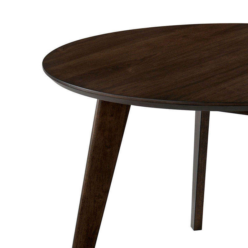 Table de salle à manger en bois massif noyer Ayanna