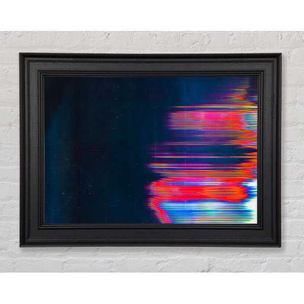 Ivy Bronx Distorted Movement Red Framed Print | Wayfair.co.uk