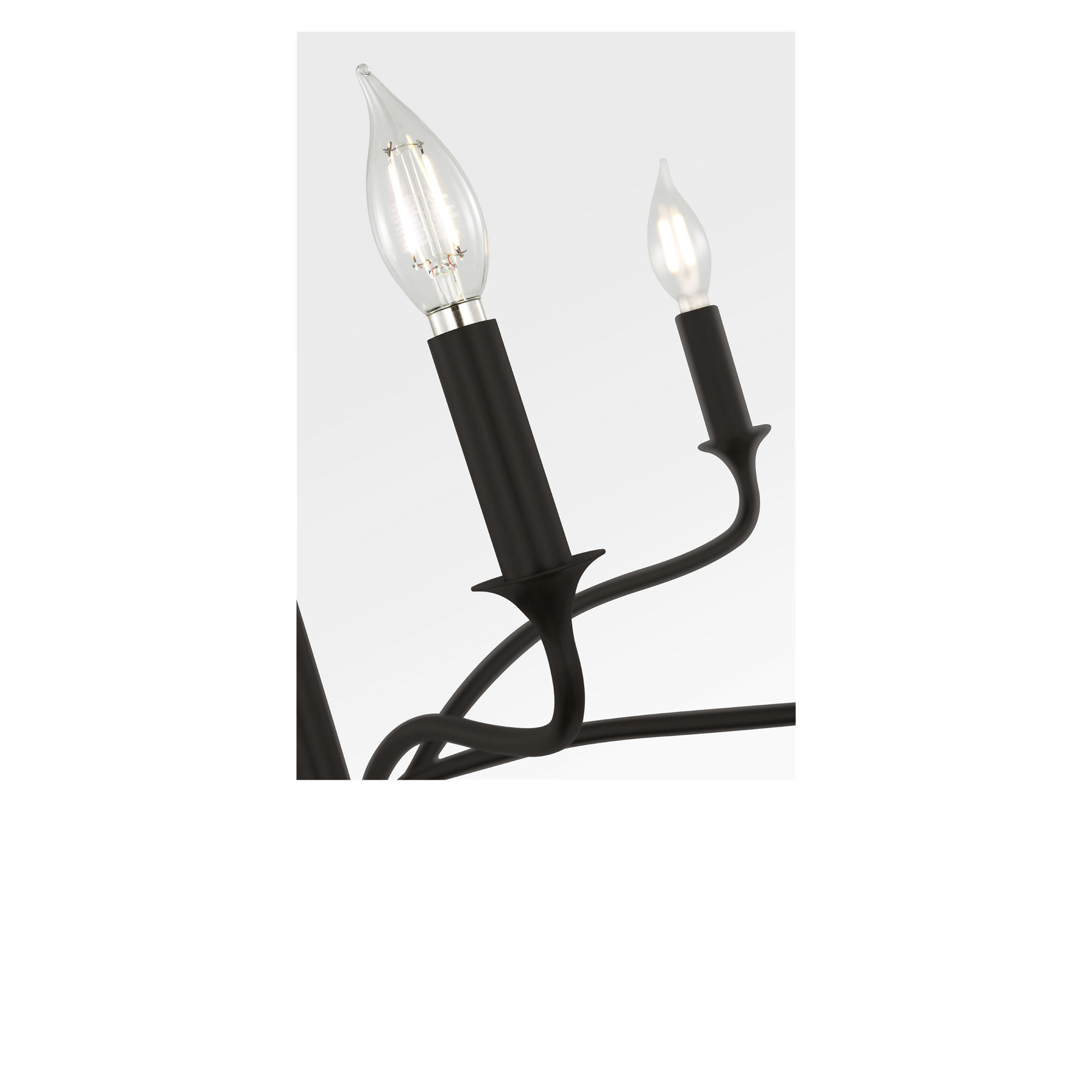 Wetherell Chandelier, Aged Iron, 62.68" H x 32" W  x 32" D, 6