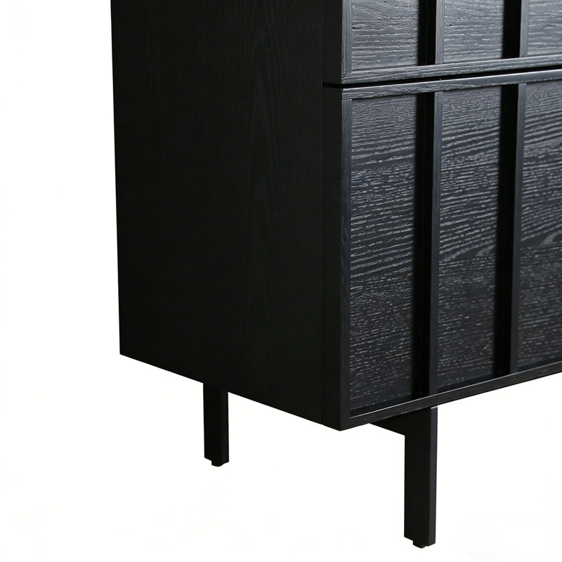 Commode d'appoint Spinks, Noir