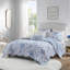 4 Pieces Full/Queen  Quilt Set with Decorative Pillow,Blue
