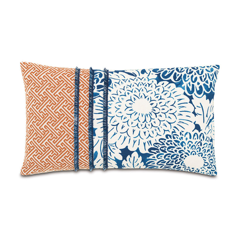 Indira Fringed Rayon/Viscose, Cotton, Polyester Throw Pillow