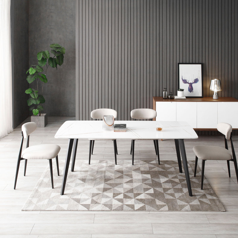Unfinished Metal Base Dining Table