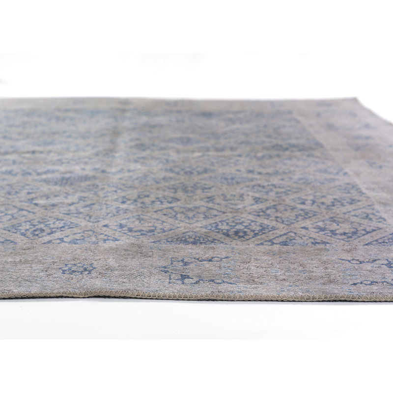 Erin Gates by Momeni Dorset Coventry Polyester Blue Area Rug, Runner 2'3" X 7'6"