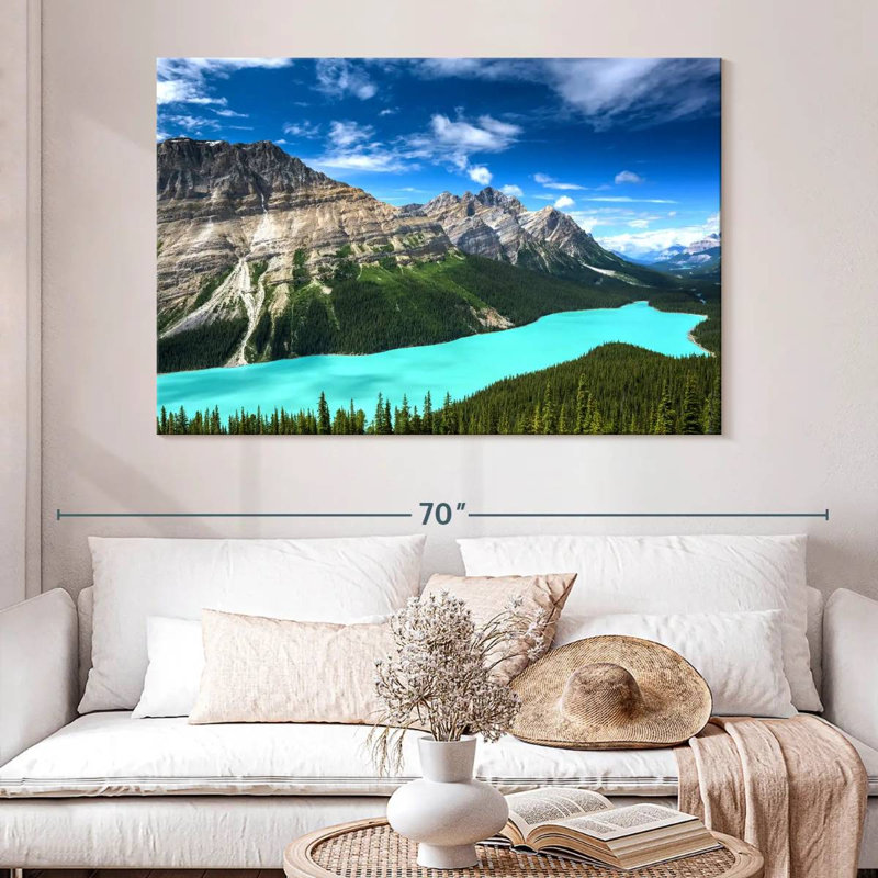 Alvord turquoise, lac Peyto, H 34 po x l 51 po