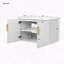 Meuble-lavabo mural 30 po avec lavabo en céramique et tablette réglable-241675185