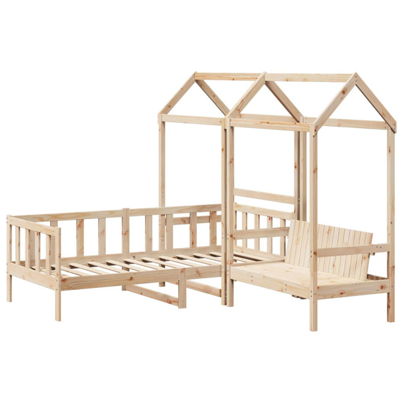 Zavier Solid Wood Daybed, 80cm x 200cm, Natural