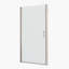 Porte de douche pivotante universelle avec verre trempé transparent de 1/4 po et finition en chrome poli | Idée de cadeau