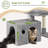 CT33F Small Cat Tree For Indoor Cats With Extra-Large Padded Platform And Spacious Condo For Senior, Adult Cats, And Kittens.