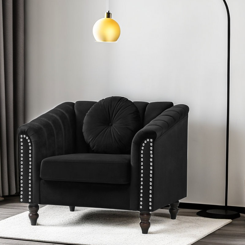 Mikole 37 de large, Velours noir