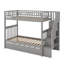 Twin Over Twin Bunk Bed With Trundle-1803879993