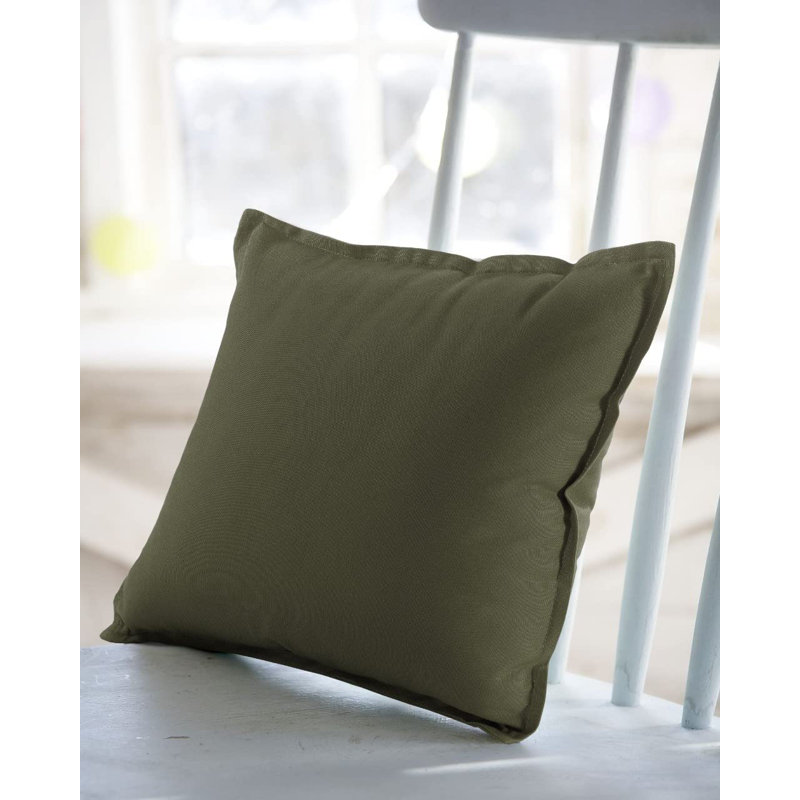 Ektor Square Euro Cushion, Dark Green