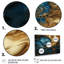 «Warm Gold Deep Ocean Fractal», ensemble de reproductions d'art mural-108313565-108313570