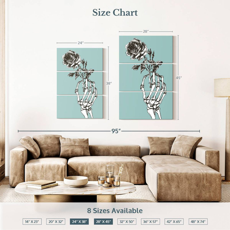 Hitzel Romantic Skeleton, 38" H x 24" W