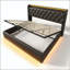 Lit de rangement hydraulique à DEL avec charge USB / Type-C-128515299-128515296