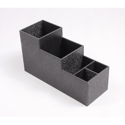 Condiment Organizer, 5 Compartments, Tabletop - Black