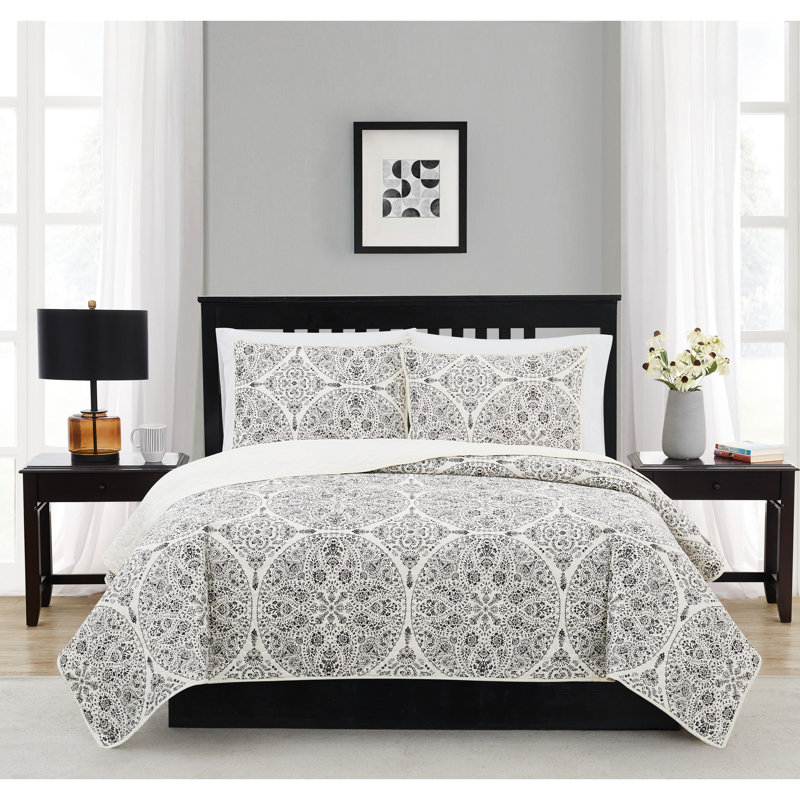 Cannon Gramercy, Courtepointe simple + 1 taie décorative standard, Bleu