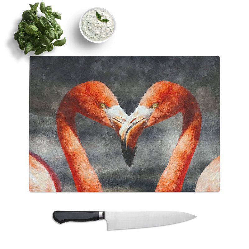 Flamingo Vol.3 Painting Chopping Board, 0.4cm H x 20cm W x 28.5cm L