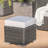 Outdoor Relaxation Lounge Accessory - Grey+Silver, Pe +Iron, Water- Fabric, 16.17 In Enjoy Outdoors With Delight Feature , Iron,