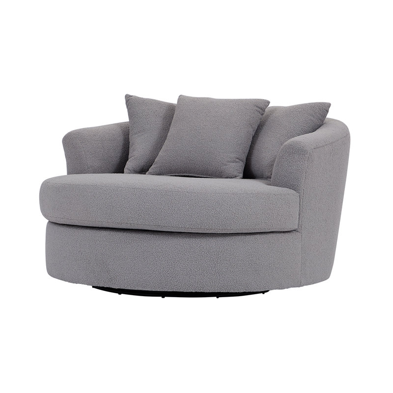 Fauteuil pivotant 13600, Polyester Cush Nickle