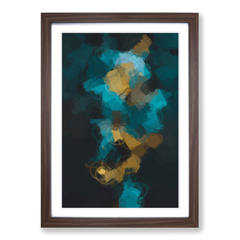 Light Blur in Abstract - Picture Frame Graphic Art Print, Walnut Framed, 36cm H x 27cm W x 2cm D