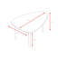 Table basse en forme d'œuf