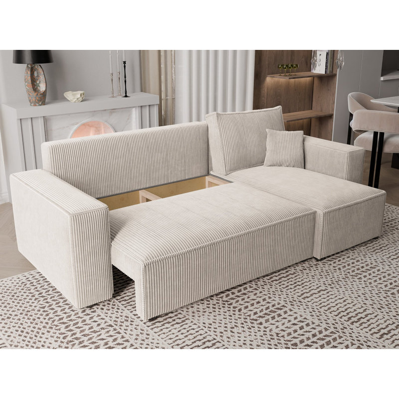 Sahur 4 Seater Sofa Bed, Cream