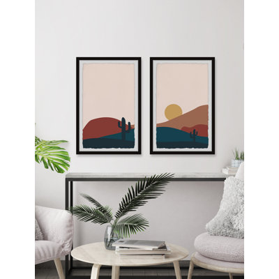 Lever de lune à Catalina Diptych