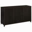 Console de télévision rectangulaire à 3 tiroirs Nyler Cappuccino