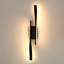 Black Aluminum LED Bar Sconce