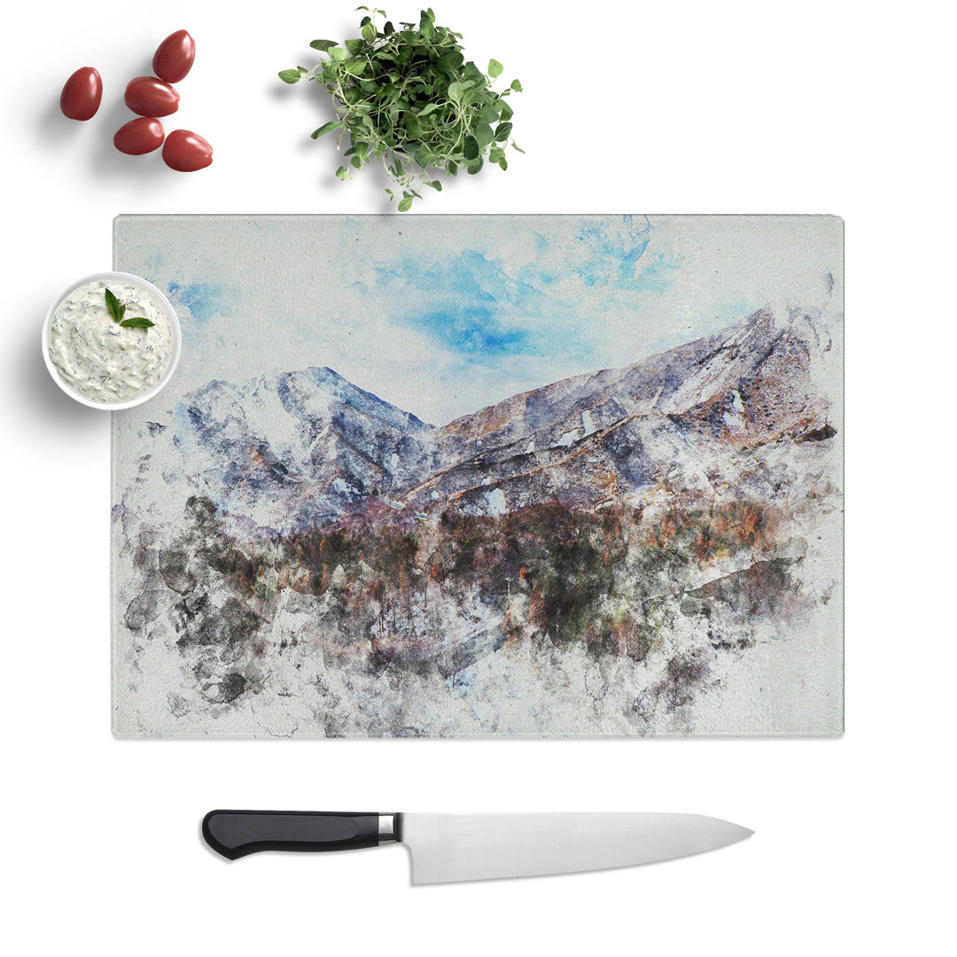 Mountain View Vol.7 Watercolour Chopping Board