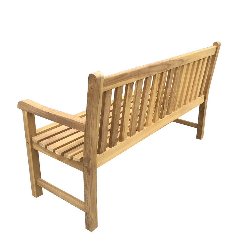Banc pour 2 personnes Teak River, H 34 po x l 60 po x P 25 po