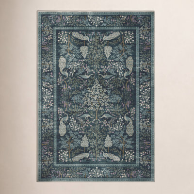 Canopy Teal Area Rug